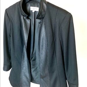 Katie Rosy modern blazer w/faux snake skin